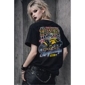 Vintage PEI Truck & Tractor Pull T-Shirt | Atlantic CAT | Black Graphic Tee